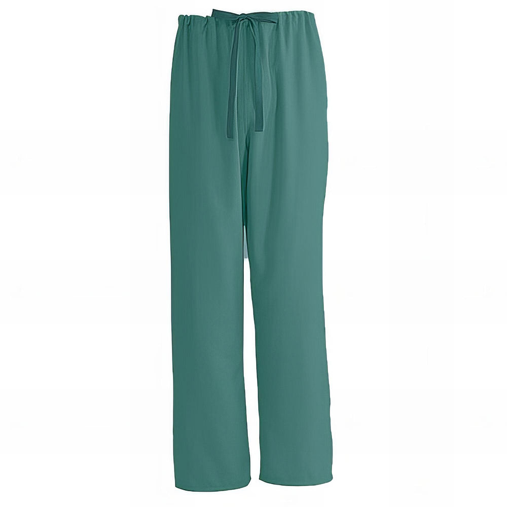 Medline PerforMAX Unisex Reversible Scrub Pants with Front Drawstring Black XS 