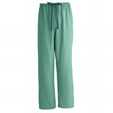 Medline PerforMAX Unisex Reversible Scrub Pants with Front Drawstring Black XS 
