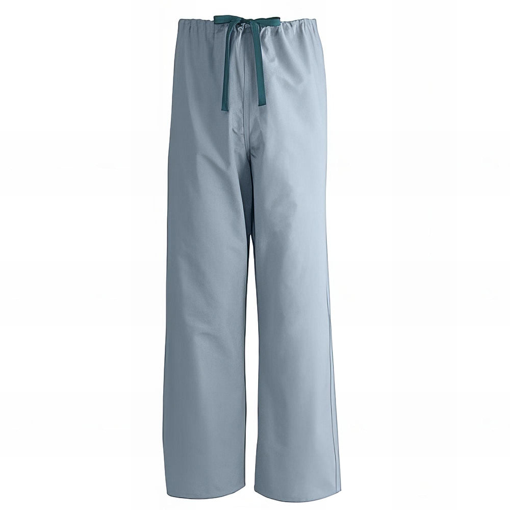Medline PerforMAX Unisex Reversible Scrub Pants with Front Drawstring Black XS 