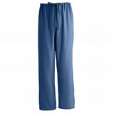 Medline PerforMAX Unisex Reversible Scrub Pants with Front Drawstring Black XS 