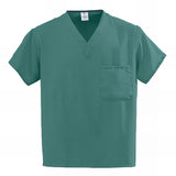 Medline PerforMAX Unisex Reversible V-Neck Scrub Tops with 2 Pockets Black XS 