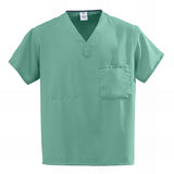 Medline PerforMAX Unisex Reversible V-Neck Scrub Tops with 2 Pockets Black XS 