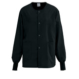 Medline PerforMAX Unisex Snap Front Warm Up Jackets Black XS 