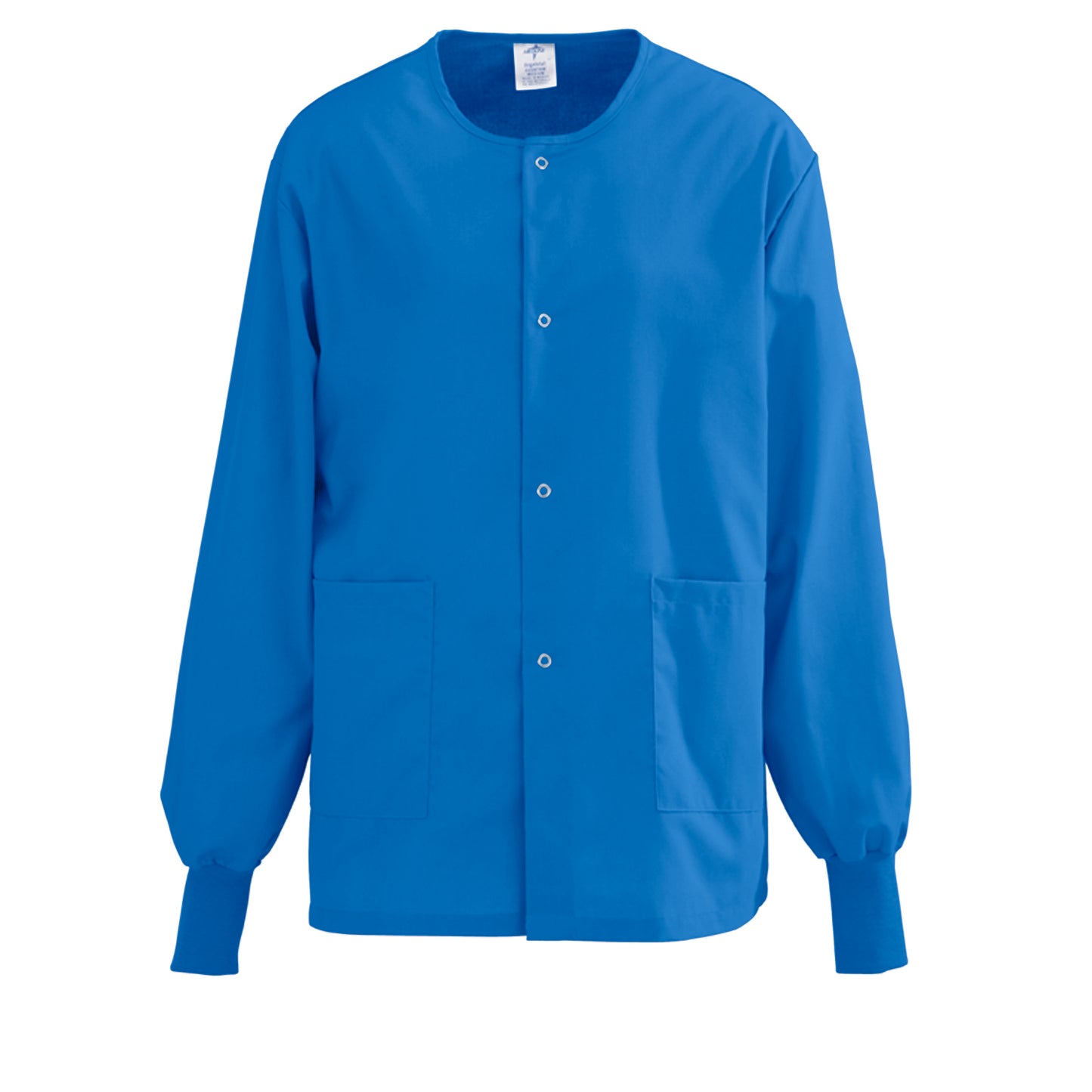 Medline PerforMAX Unisex Snap Front Warm Up Jackets Black XS 