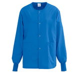 Medline PerforMAX Unisex Snap Front Warm Up Jackets Black XS 