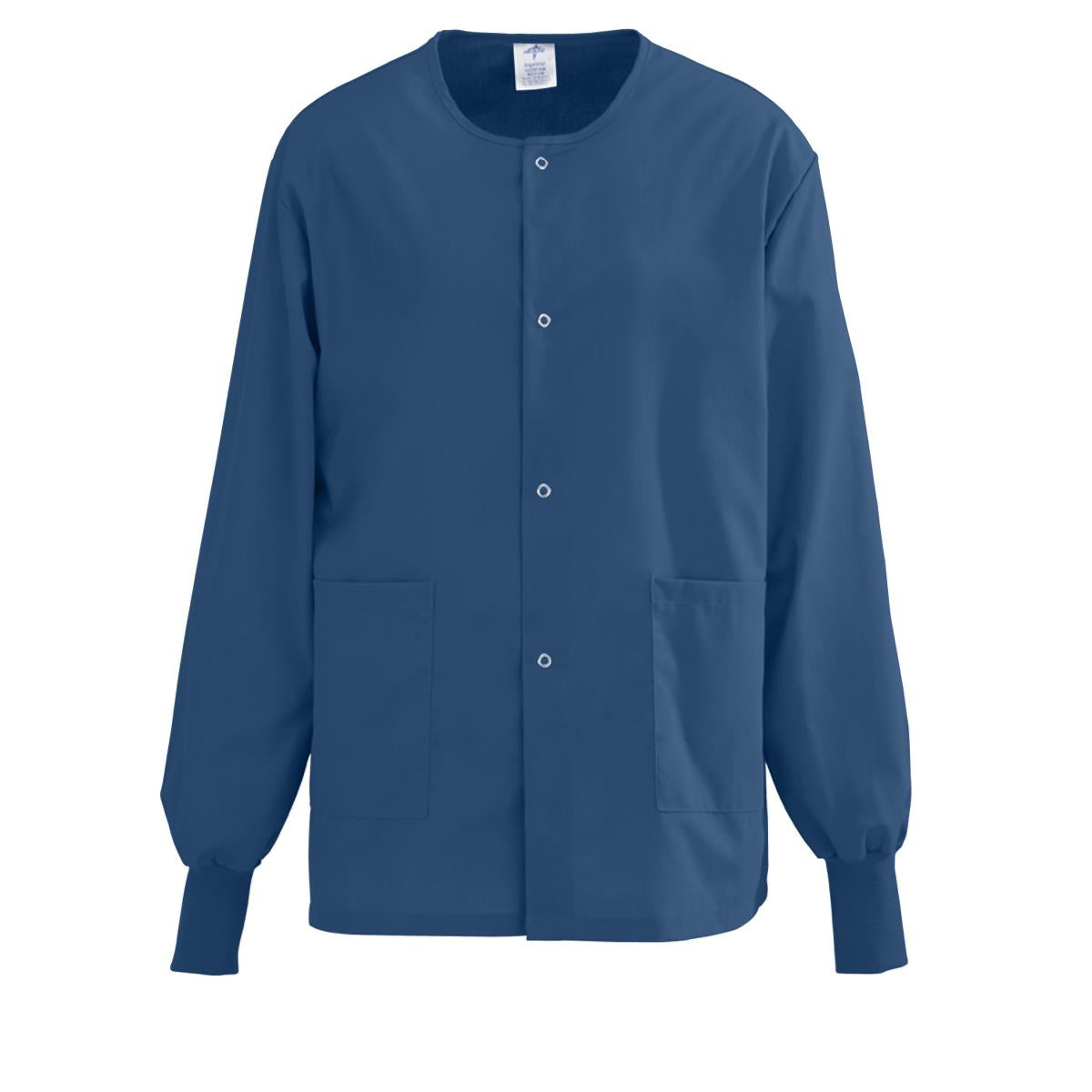 Medline PerforMAX Unisex Snap Front Warm Up Jackets Black XS 
