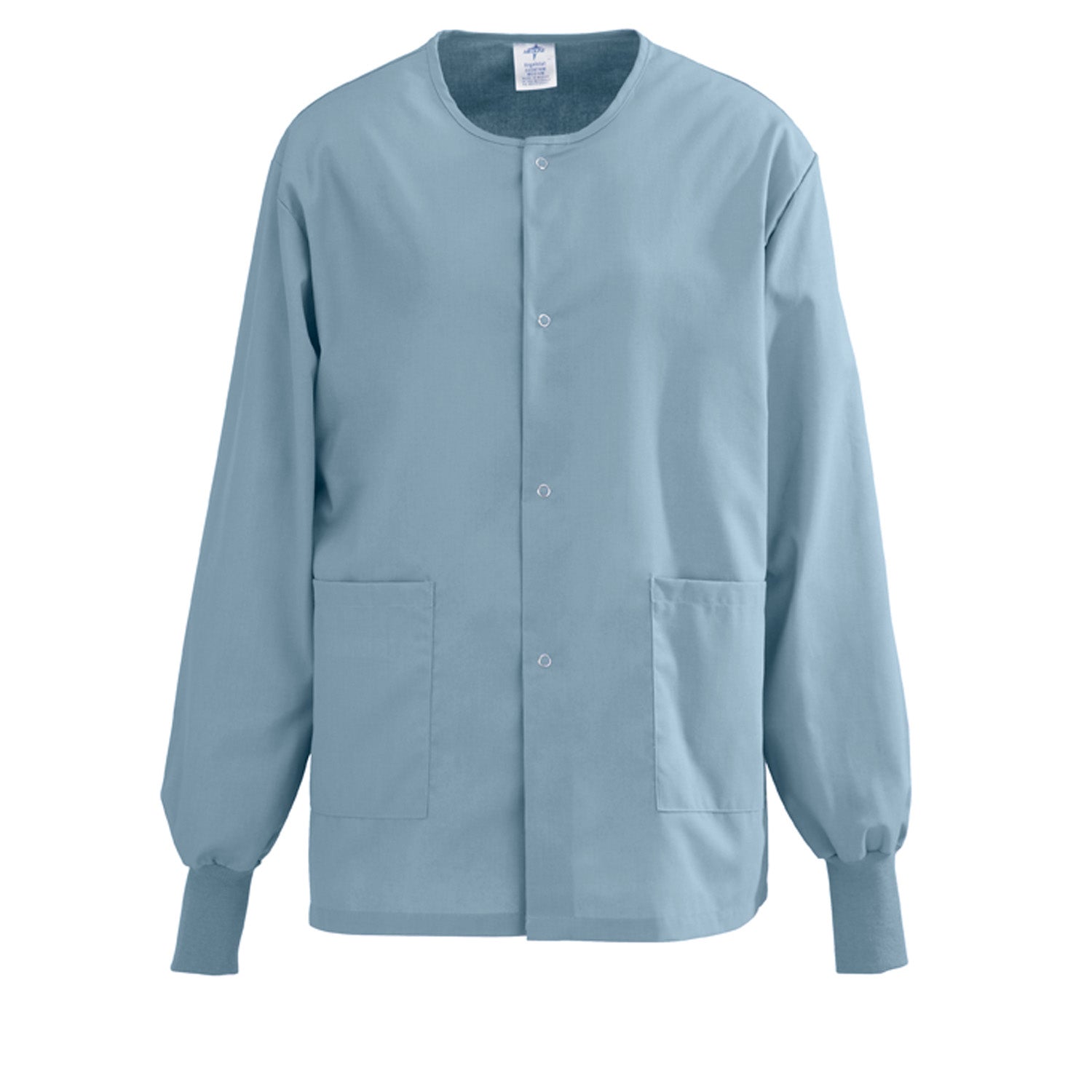 Medline PerforMAX Unisex Snap Front Warm Up Jackets Black XS 