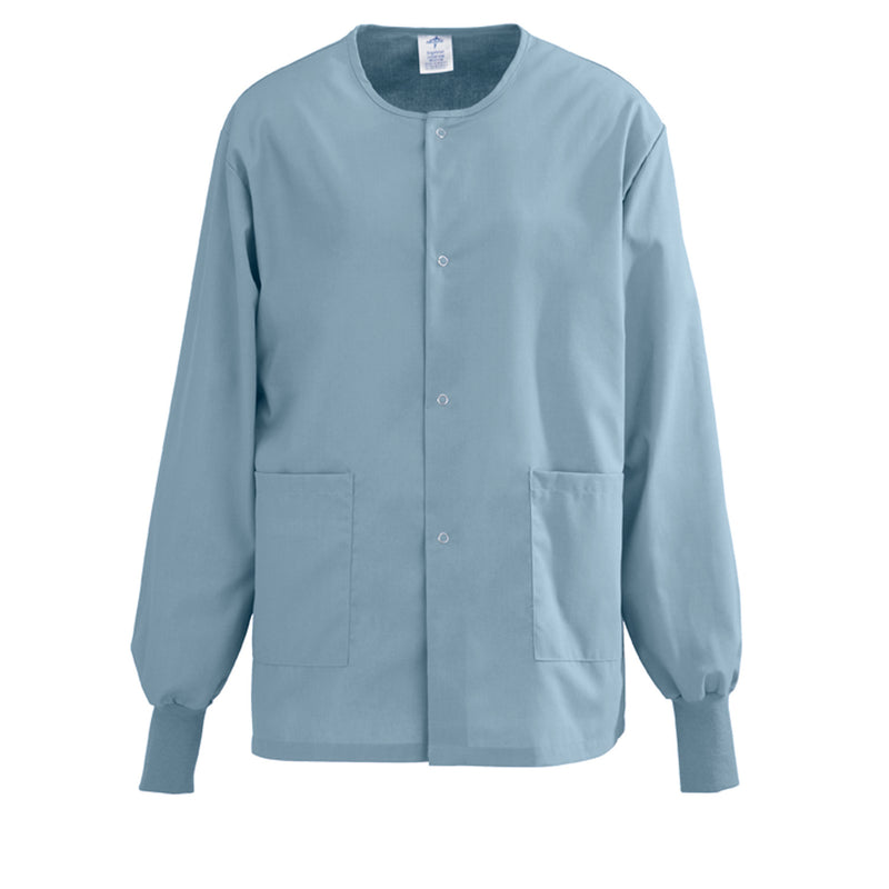 Medline PerforMAX Unisex Snap Front Warm Up Jackets Black XS 