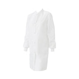Medline ResiStat® Mens Static & Fluid-Resistant Barrier Lab Coat XS White 