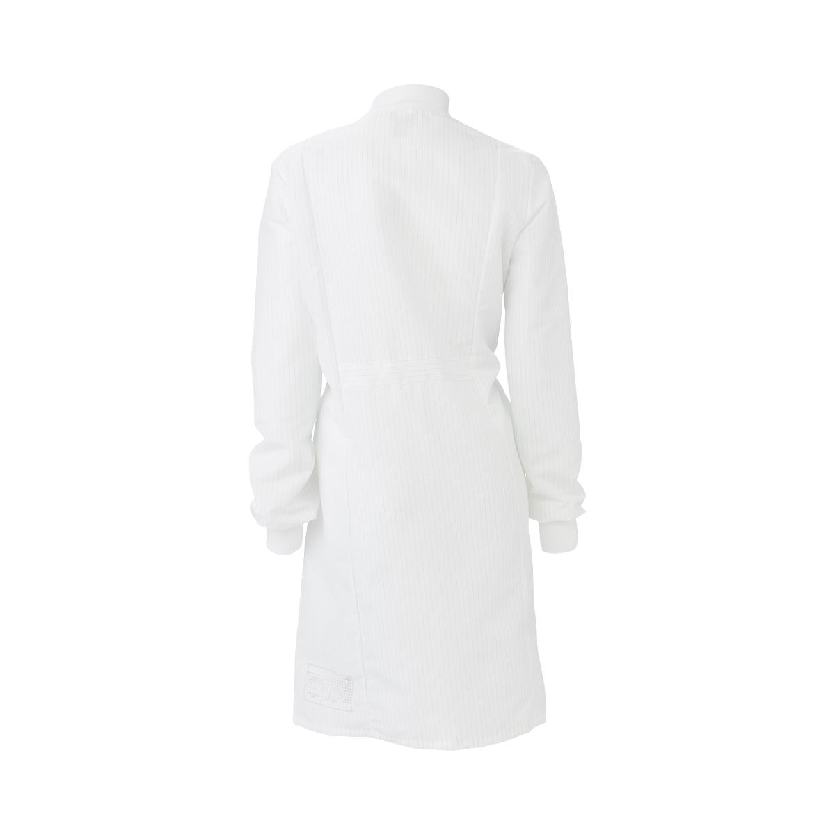 Medline ResiStat® Mens Static & Fluid-Resistant Barrier Lab Coat XS White 