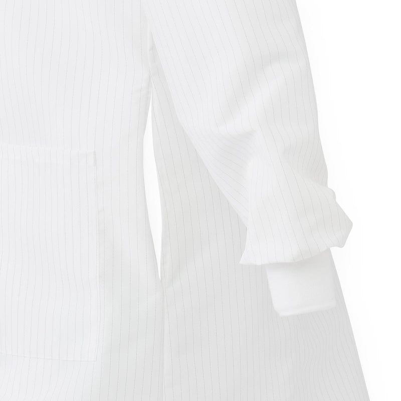 Medline ResiStat® Mens Static & Fluid-Resistant Barrier Lab Coat XS White 