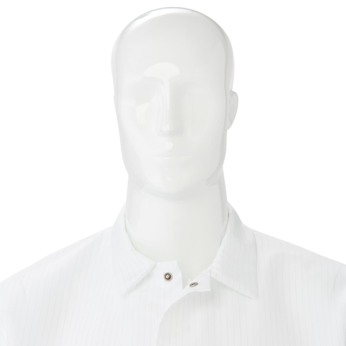 Medline ResiStat® Mens Static & Fluid-Resistant Barrier Lab Coat XS White 