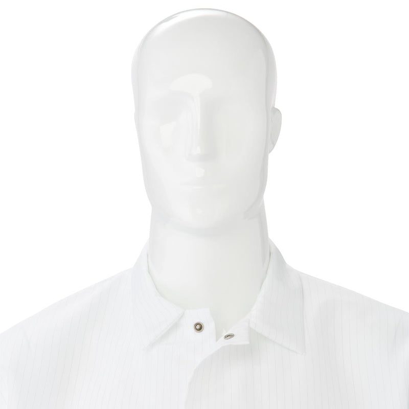 Medline ResiStat® Mens Static & Fluid-Resistant Barrier Lab Coat XS White 