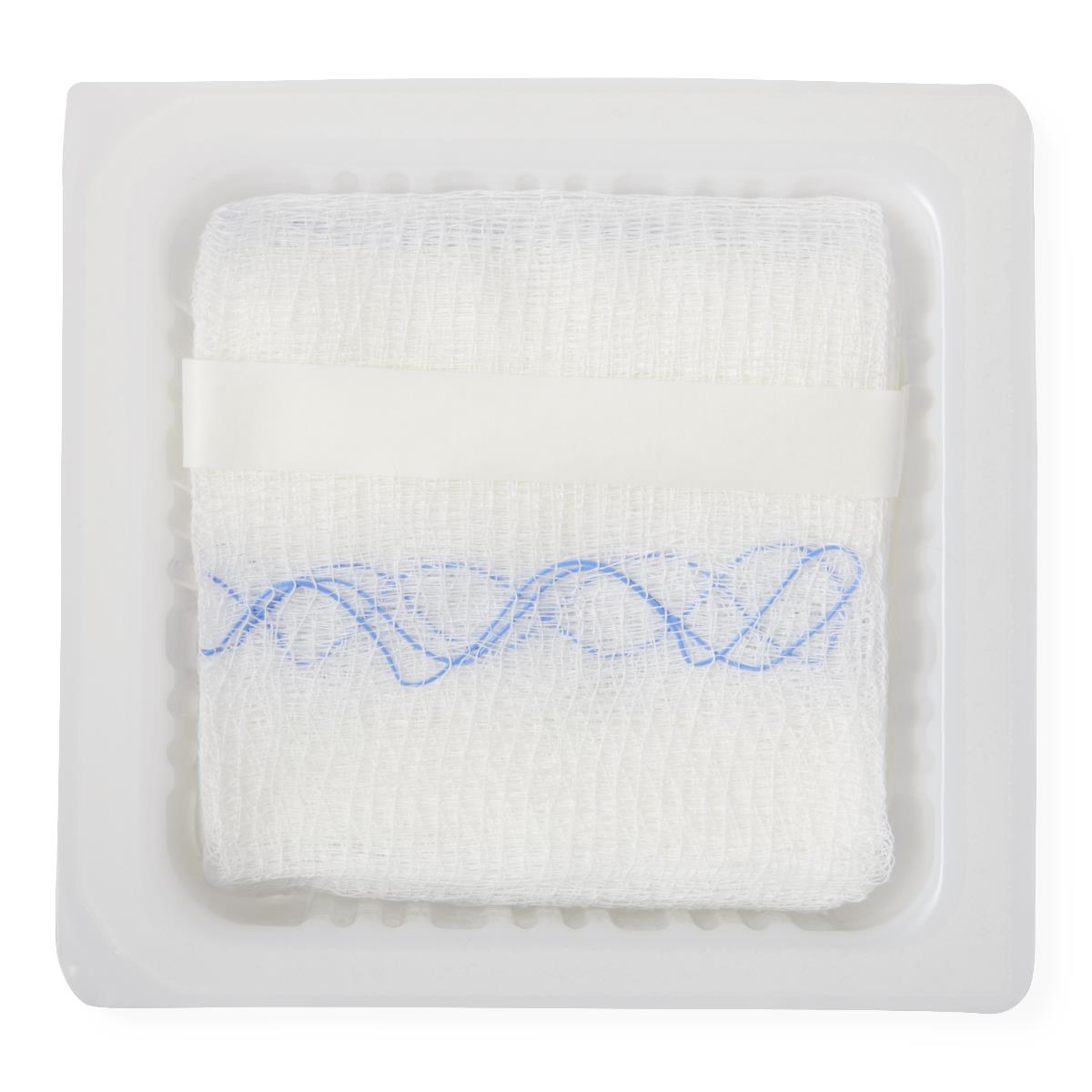 Medline Sterile 100% Cotton X-ray Detectable 12 Ply Gauze Sponges 
