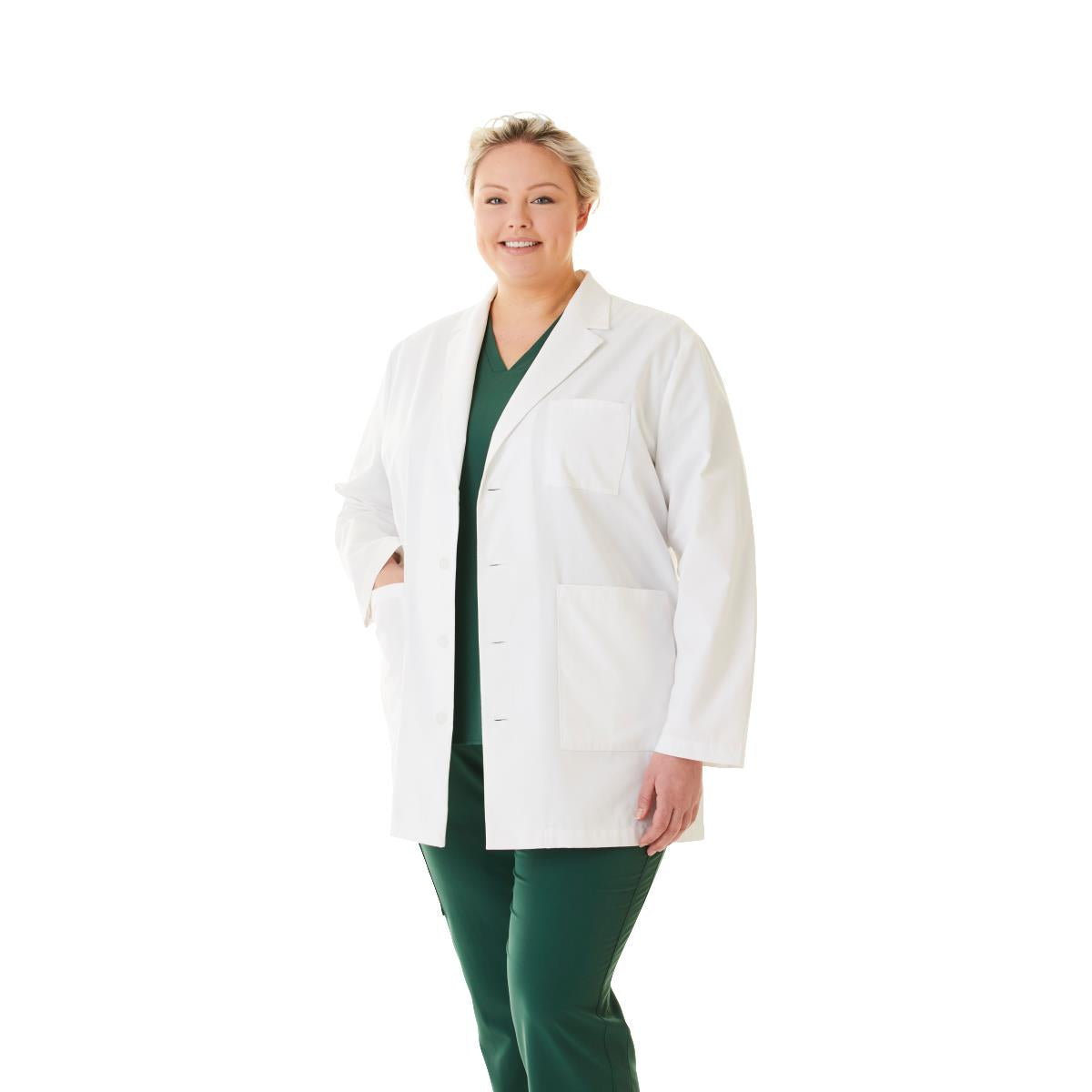 Medline Unisex Consultation-Length Labs Coats XS 