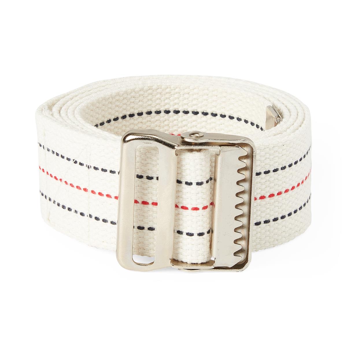 Medline Washable Cotton Pinstripe Gait Belts 60" 