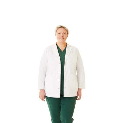 Medline Women's Classic Consultation-Length Lab Coats S 