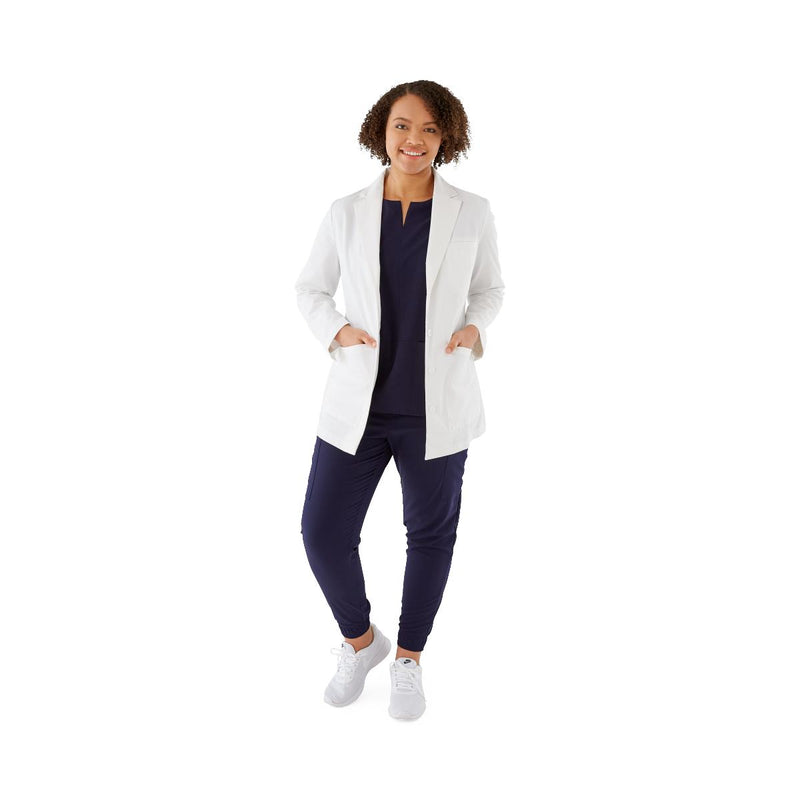 Medline Women's Classic Consultation-Length Lab Coats S 