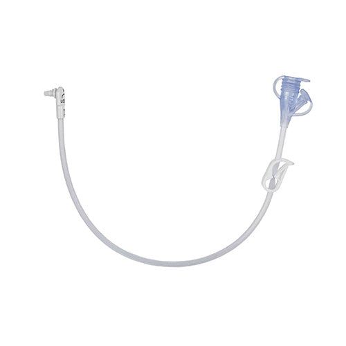 MIC-KEY® Extension Set, Right Angle, 2 Port Y, Clamp: DEHP-Free, 12