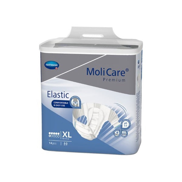 MoliCare® Premium Elastic Briefs Large Case of 72 