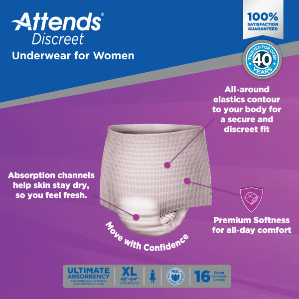 Attends® Discreet Women's Underwear