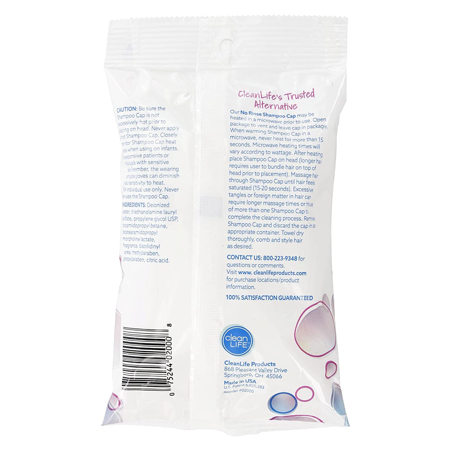 No Rinse® Shampoo Cap 1 Each 