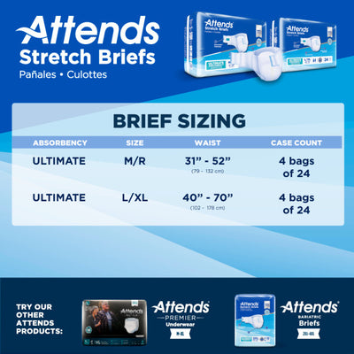 Attends® Stretch Briefs