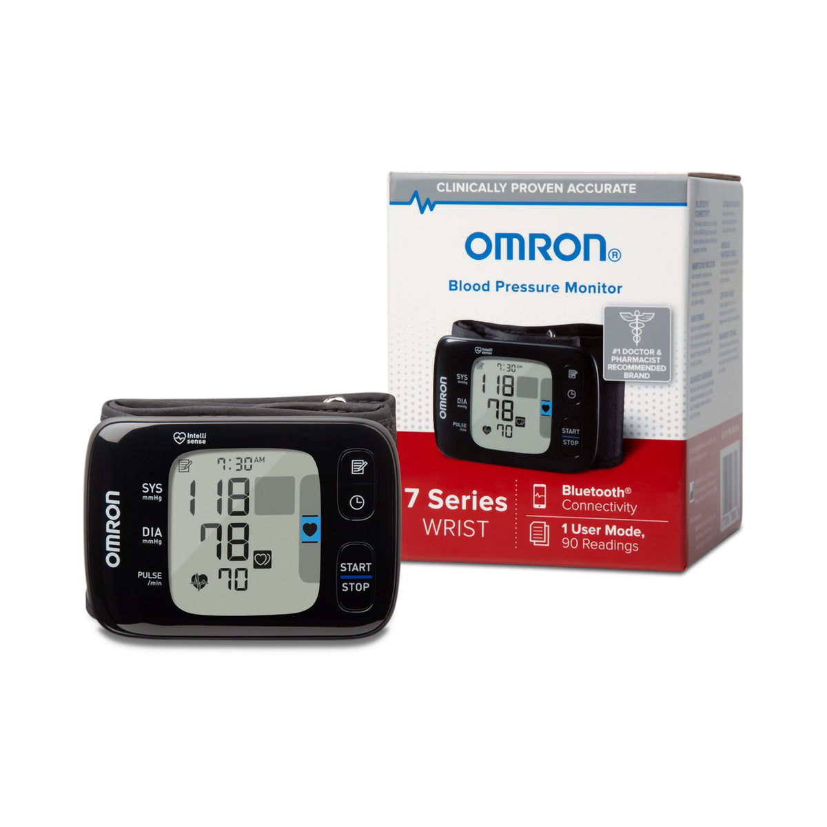 Omron® 7 Digital Blood Pressure Wrist Unit with Automatic Inflation 