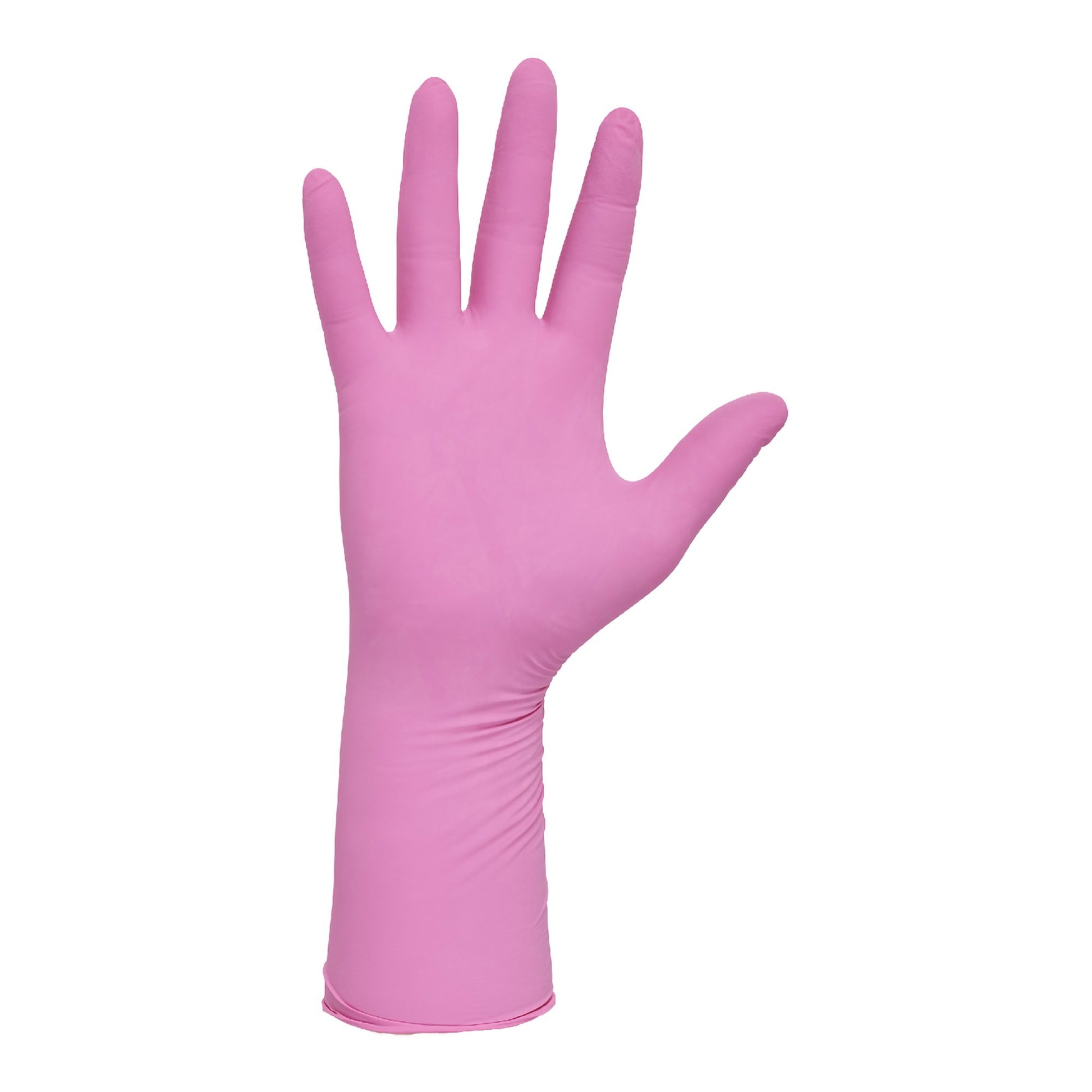 Pink Underguard Nitrile Extended Cuff Length Exam Glove S Box of 100 