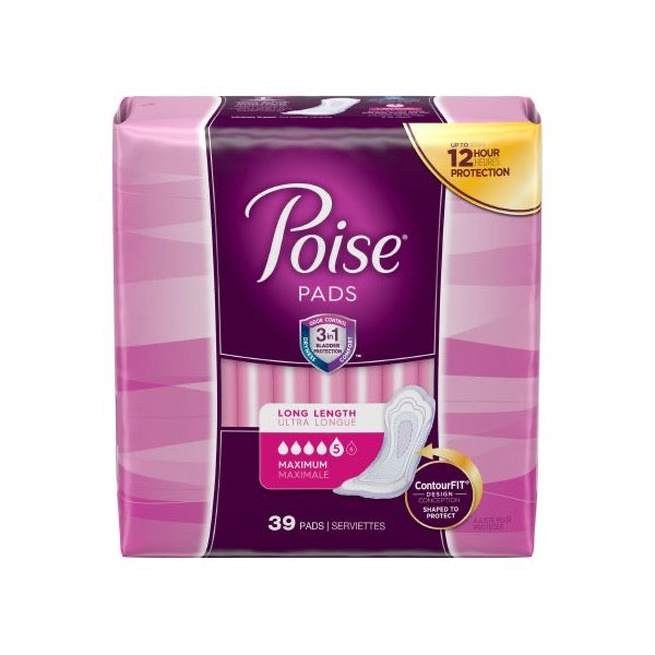 Poise Heavy Bladder Control Pads 3 x 11 Inch Length Case of 84 