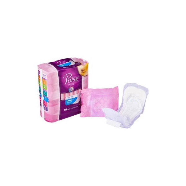 Poise Moderate Bladder Control Pads 10.9 Inch Length Case of 120 