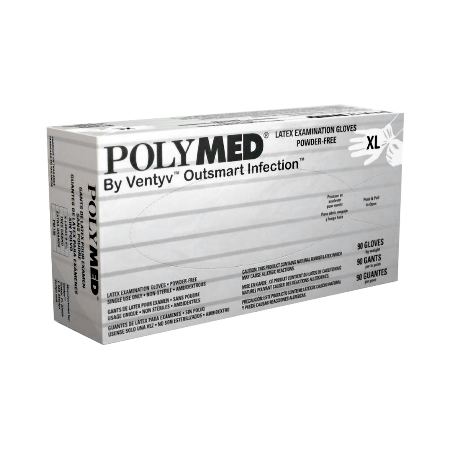 Polymed® Latex Exam Glove XS Box of 100 