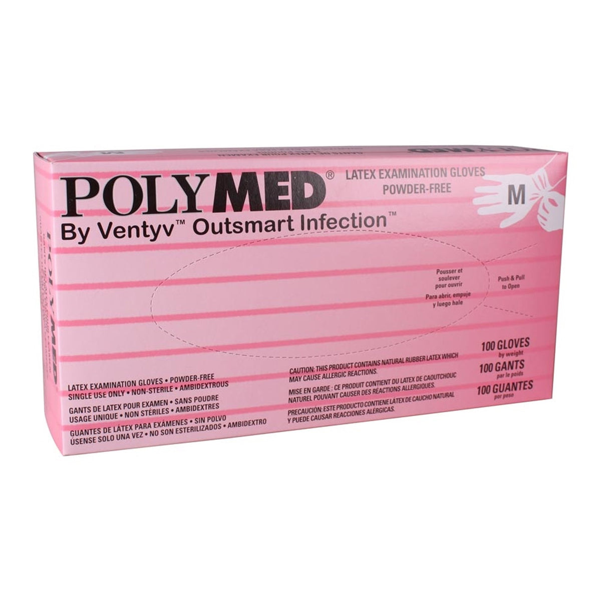 Polymed® Latex Exam Glove XS Box of 100 