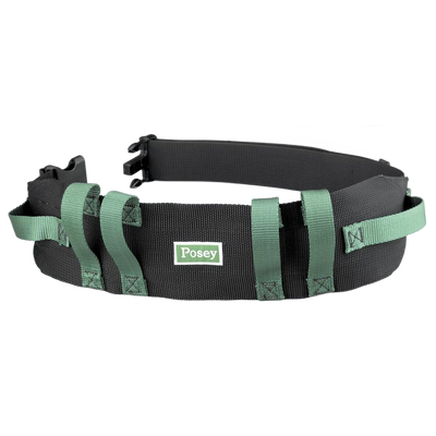 Posey® Green / Black Nylon Gait Belt with Quick Release Buckle 