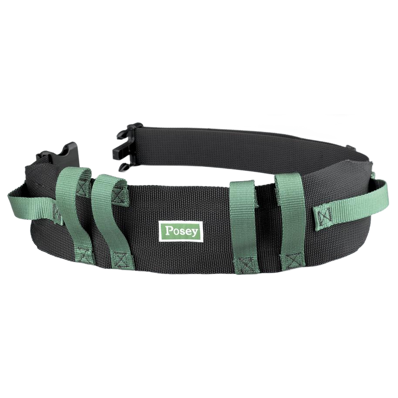 Posey® Green / Black Nylon Gait Belt with Quick Release Buckle 