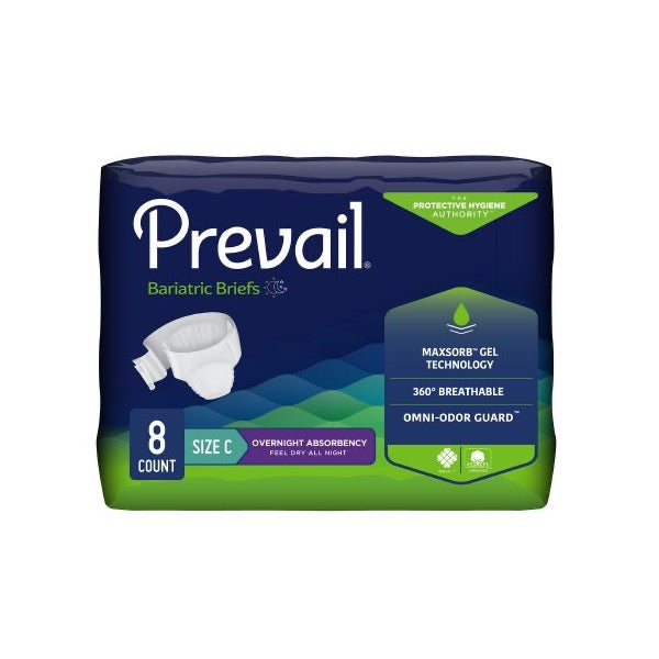 Prevail Bariatric Briefs Size A Bag of 12 