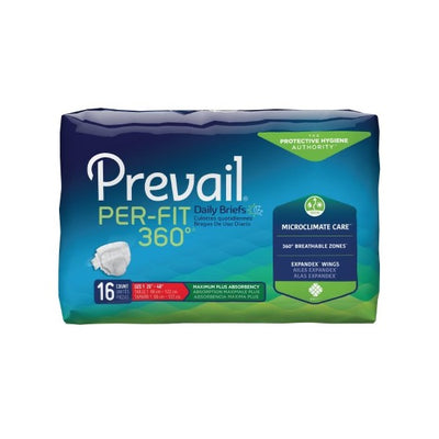 Prevail Per-Fit 360 Briefs Medium Bag of 16 