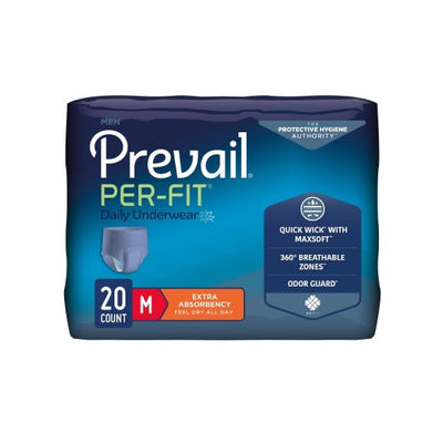Prevail Per-Fit Daily Underwear Men Medium Bag of 20 