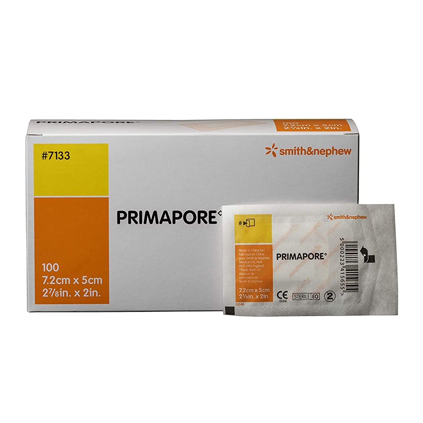 Primapore White Adhesive Dressing White 2" x 3" 1 Each