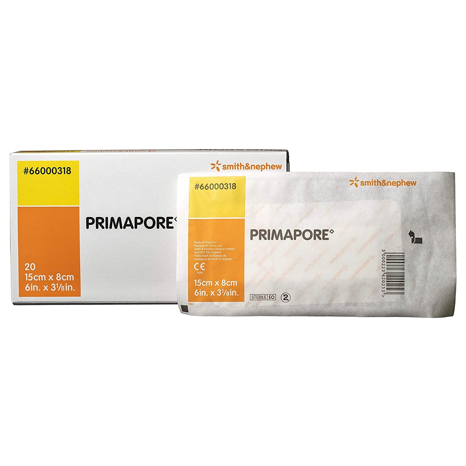 Primapore White Adhesive Dressing White 2" x 3" 1 Each