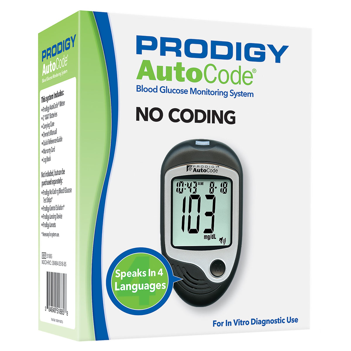 Prodigy AutoCode® Blood Glucose Monitory System 1 Each 