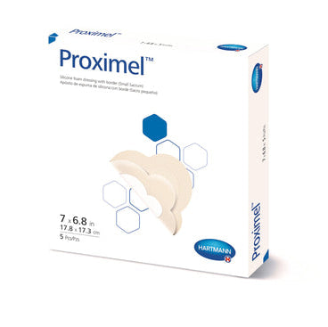 Proximel Silicone Dressings Adhesive Foam Dressing 4" x 12" 1 Each 