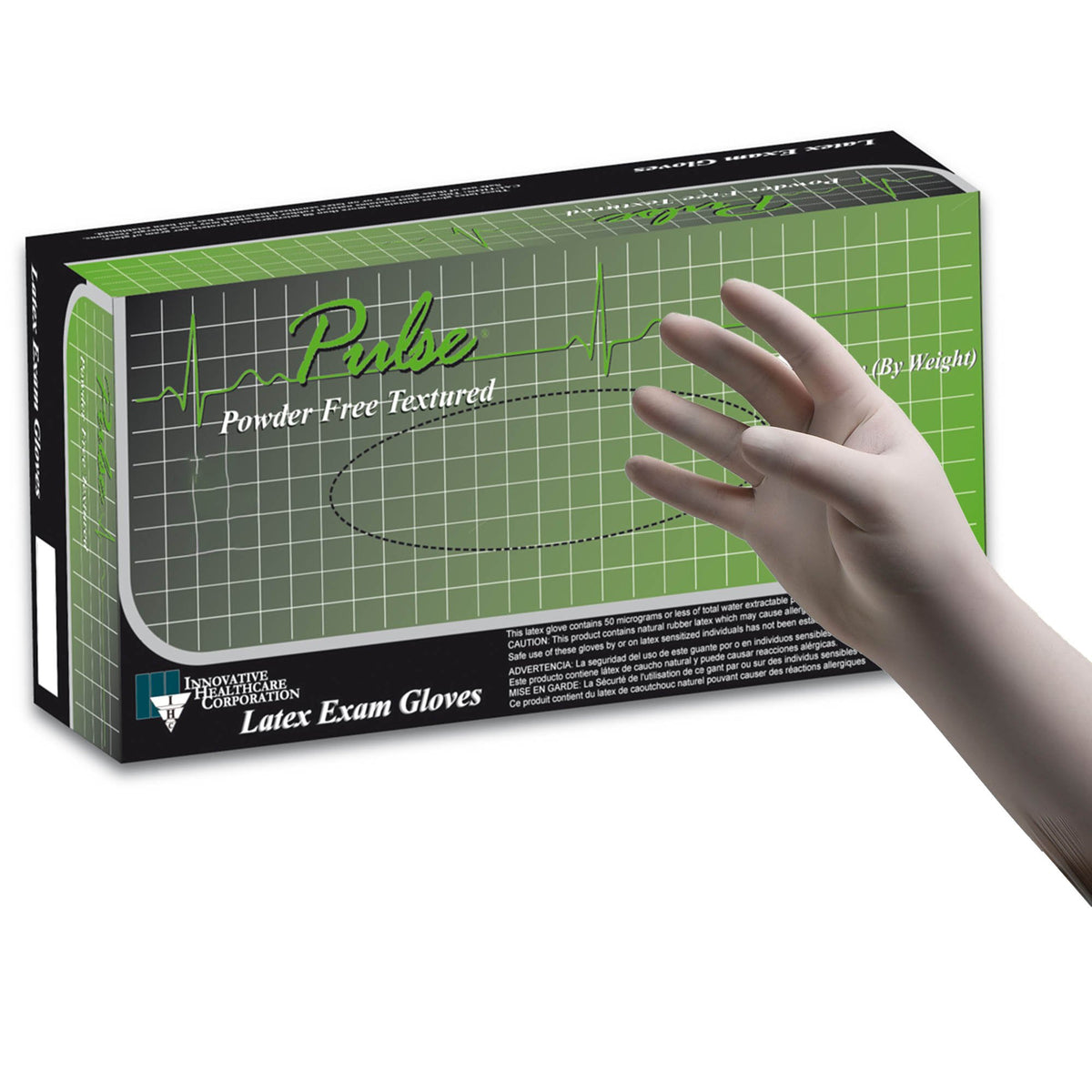 Pulse® 151 Series Latex Exam Glove S Box of 100 