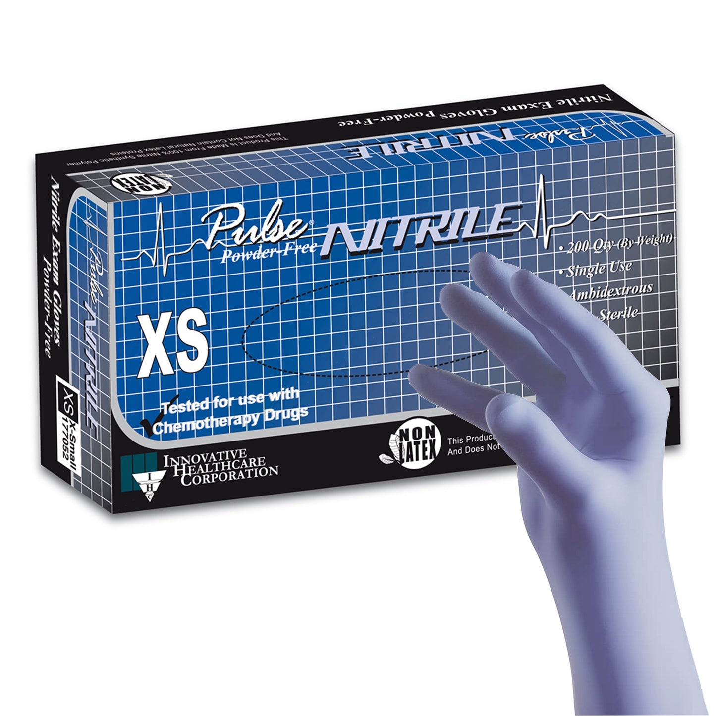 Pulse® Nitrile Exam Glove XS Case of 2000 