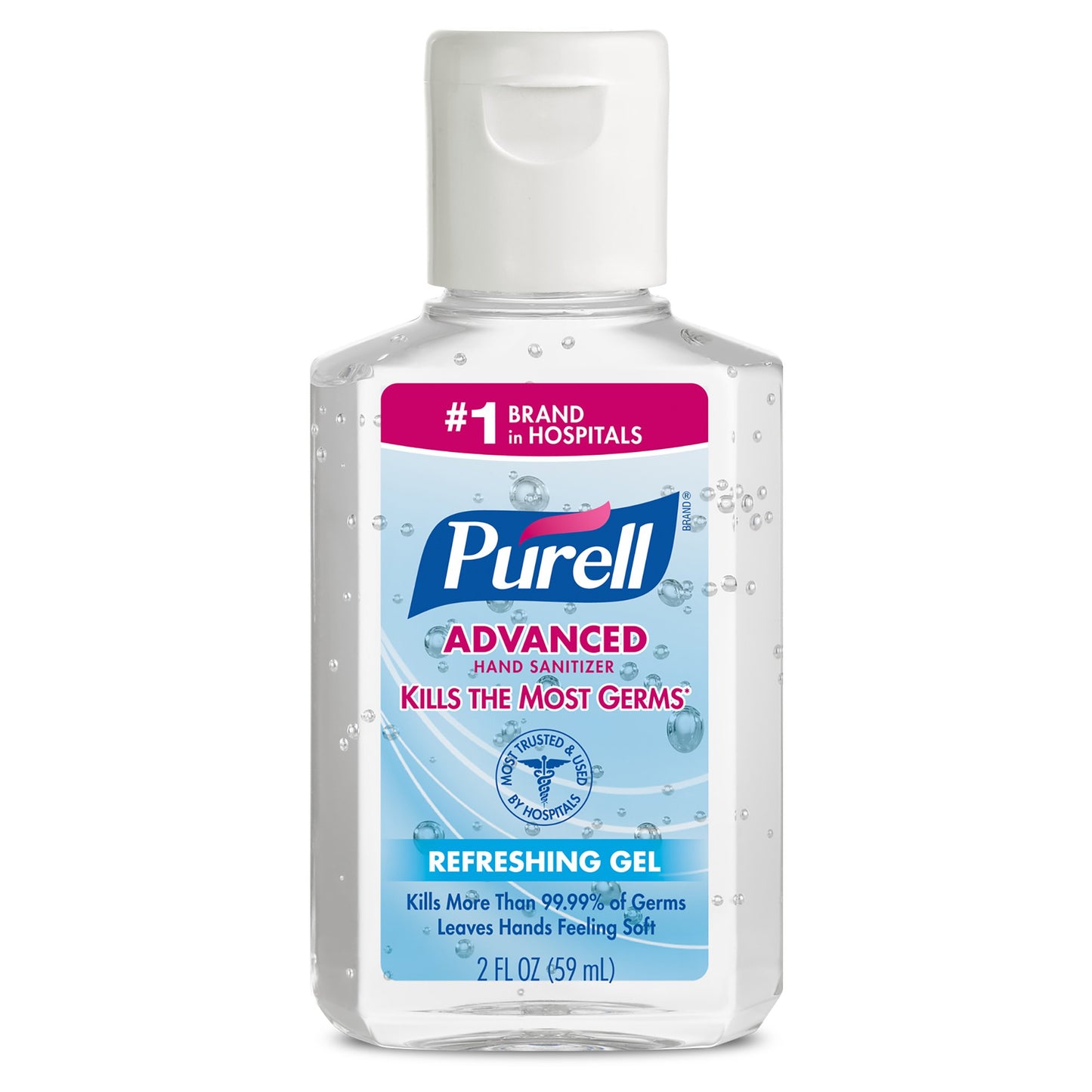 Purell Advanced Hand Sanitizer 70% Ethyl Alcohol Gel 2 oz. 1 Each 
