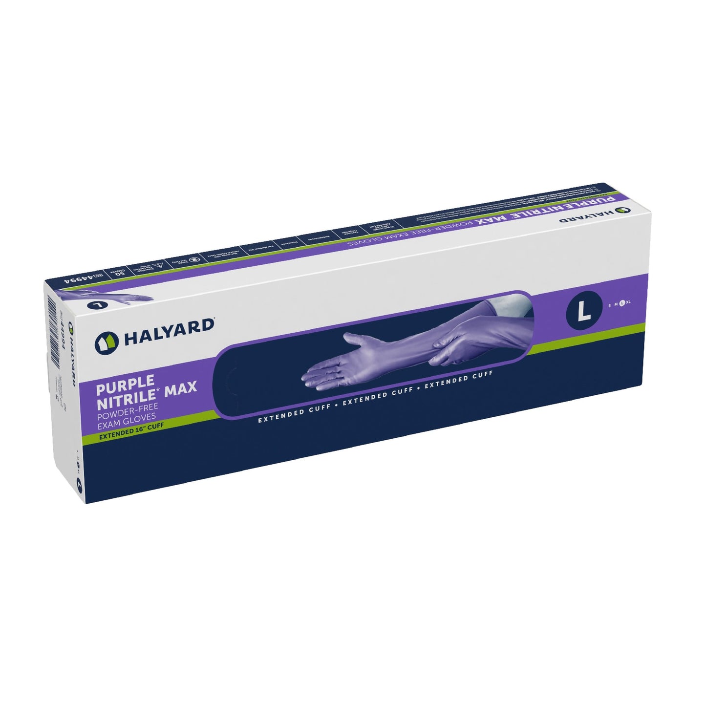Purple Nitrile Max™ Extended Cuff Length Exam Glove S Box of 50 