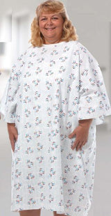 Reusable Printed Patient Exam Gown Bariatric 1 Each 