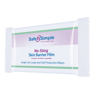 Safe N Simple No-Sting Skin Barrier Wipe Case of 600 