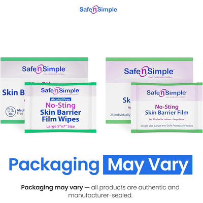 Safe N Simple No-Sting Skin Barrier Wipe Case of 600 