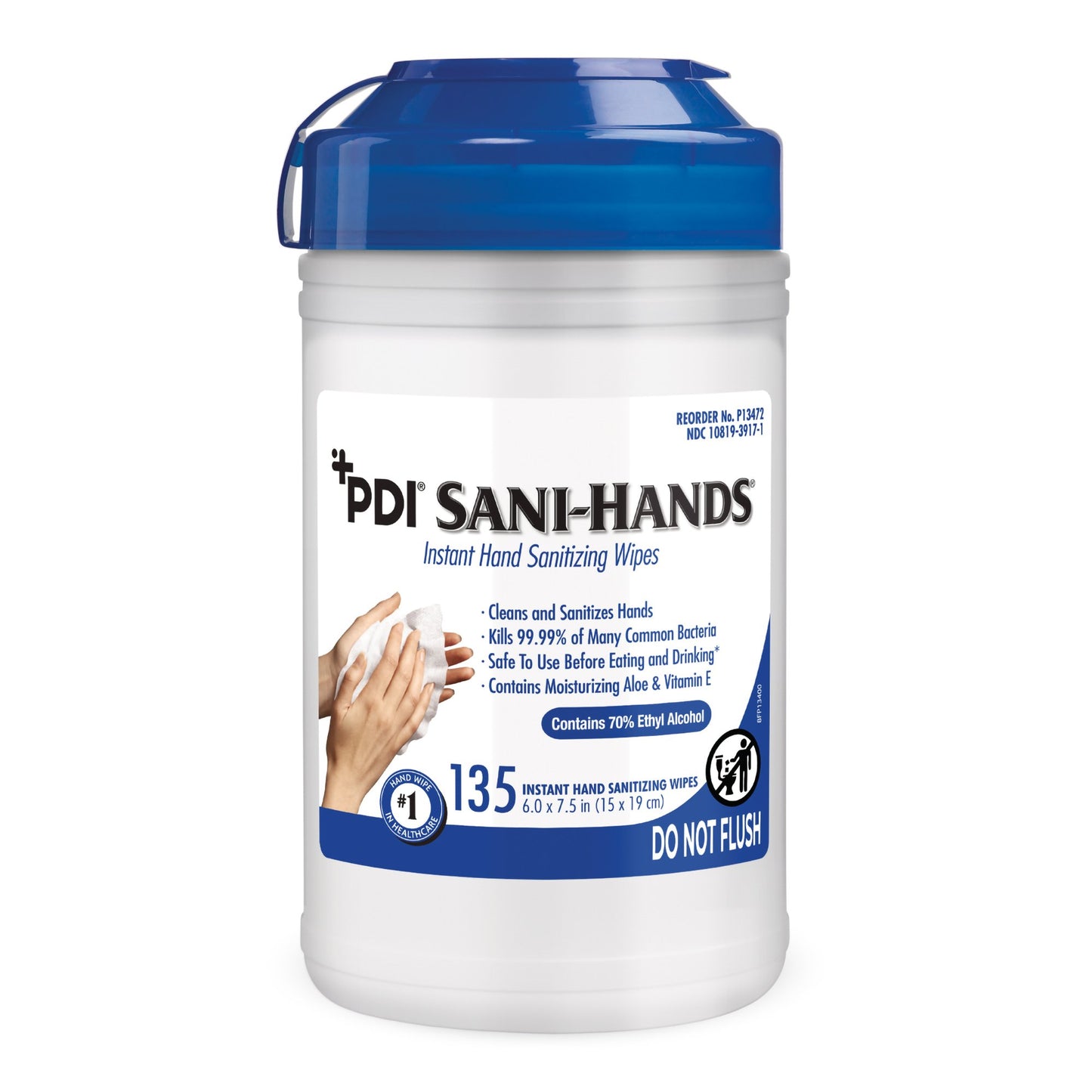 Sani-Hands Hand Sanitizing Wipes Unscented Case of 1000 